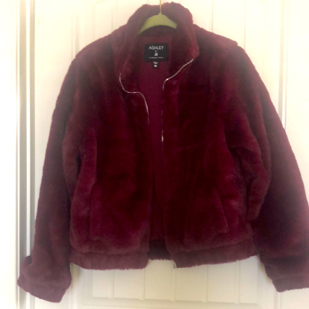 Hot Topic Faux Fur Bomber Jacket